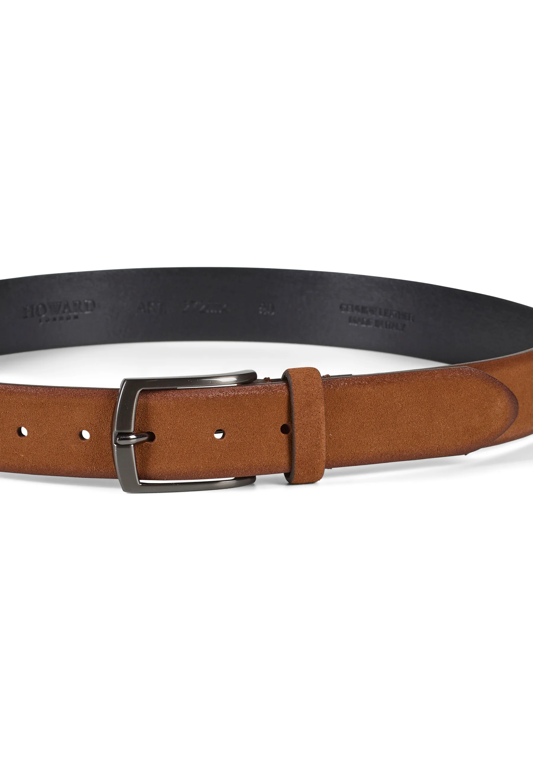 Howard Suede Belt Zack Light Brown - Image 3