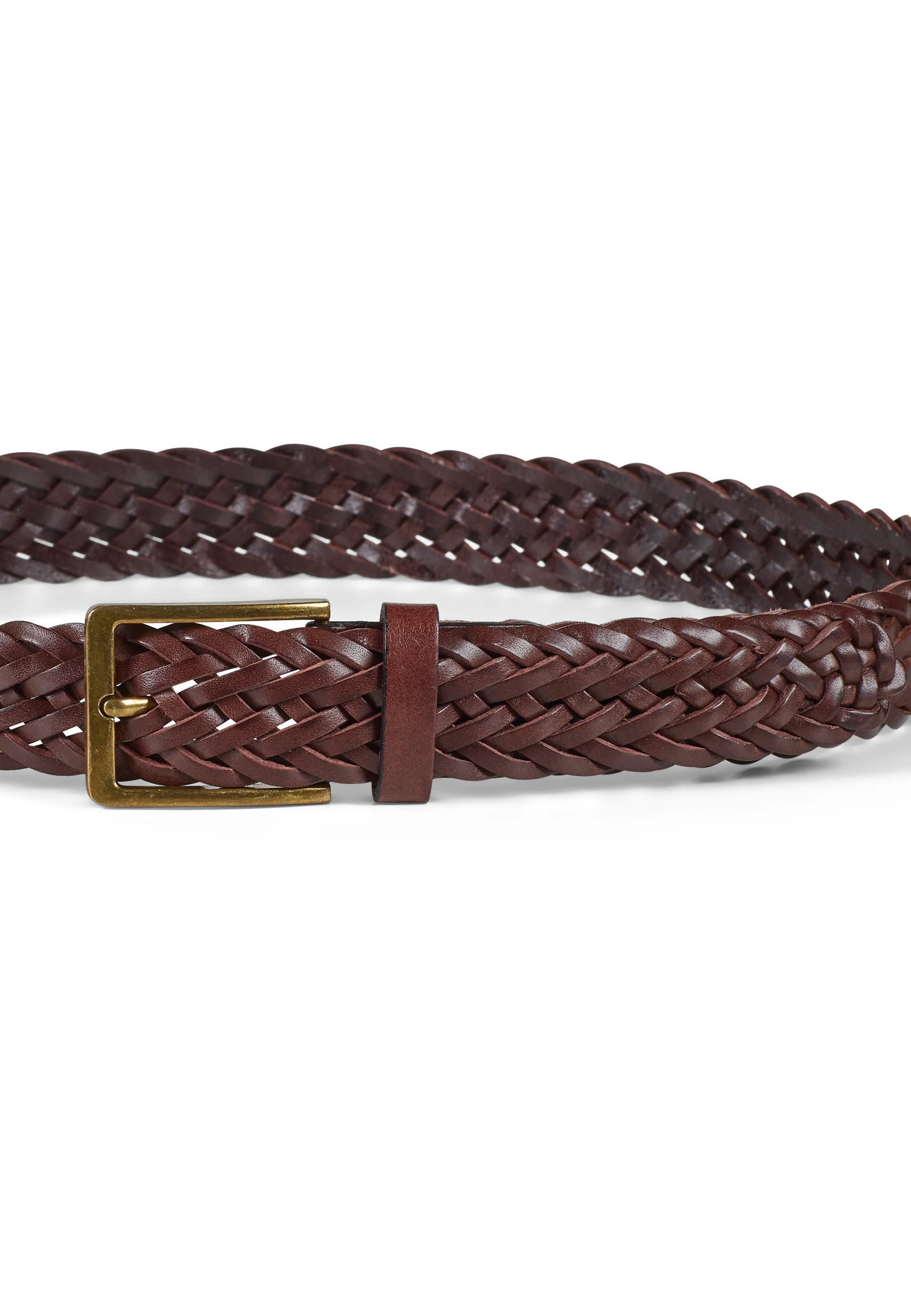 Braided Leather Belt Andrew Brown - Image 3