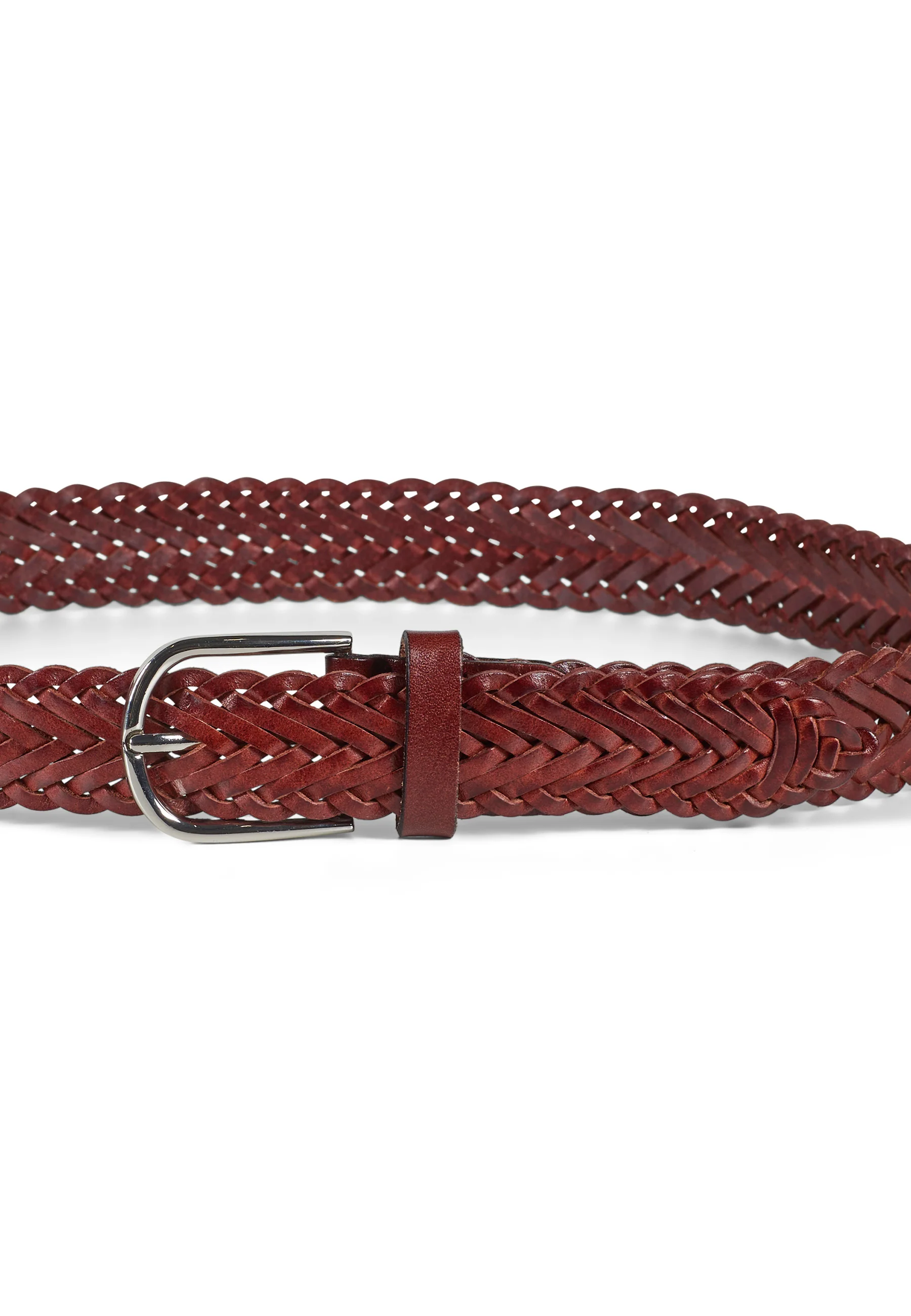 Braided Leather Belt Ruben Light Brown - Image 3