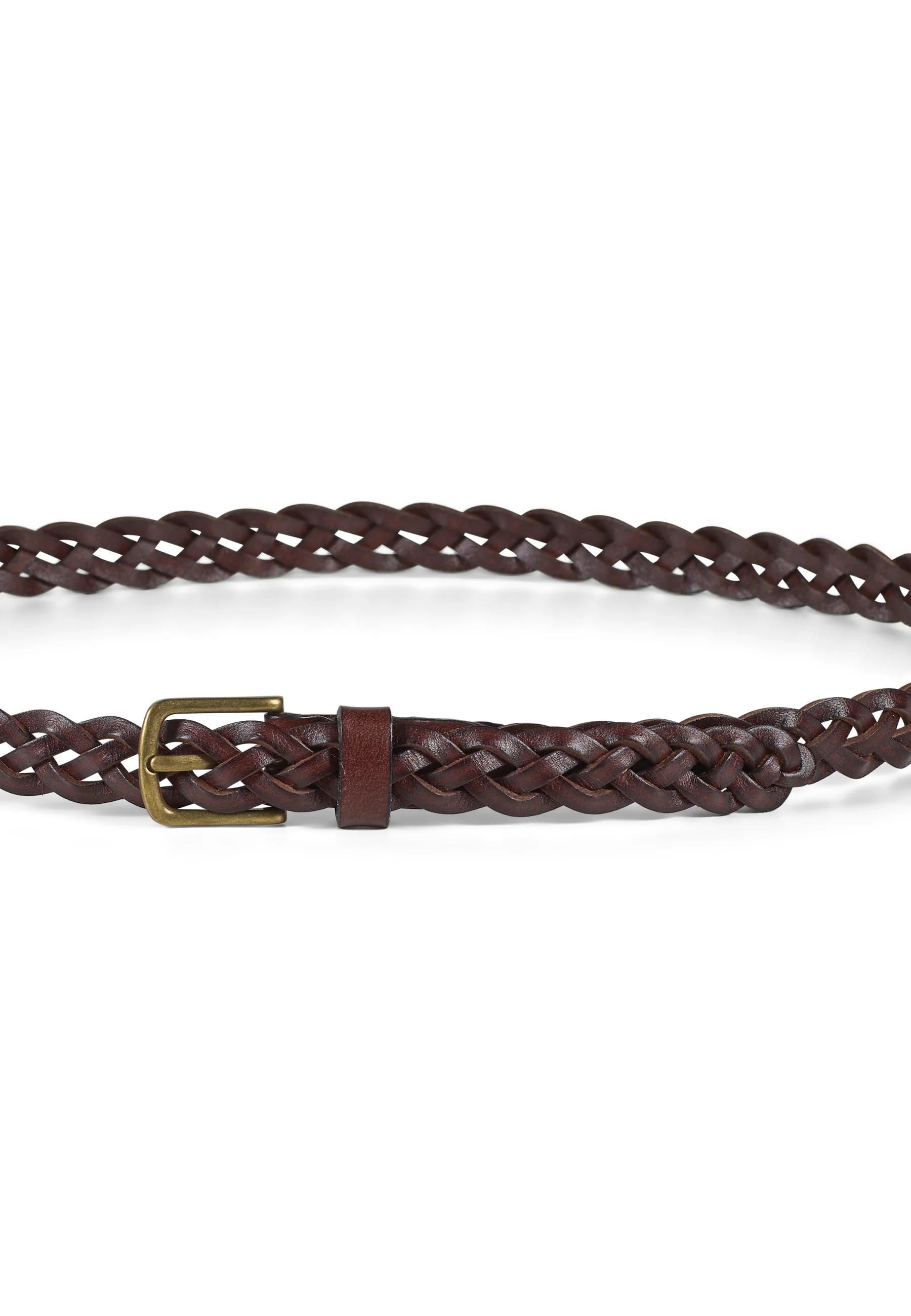 Braided Leather Belt William Brown - Image 3
