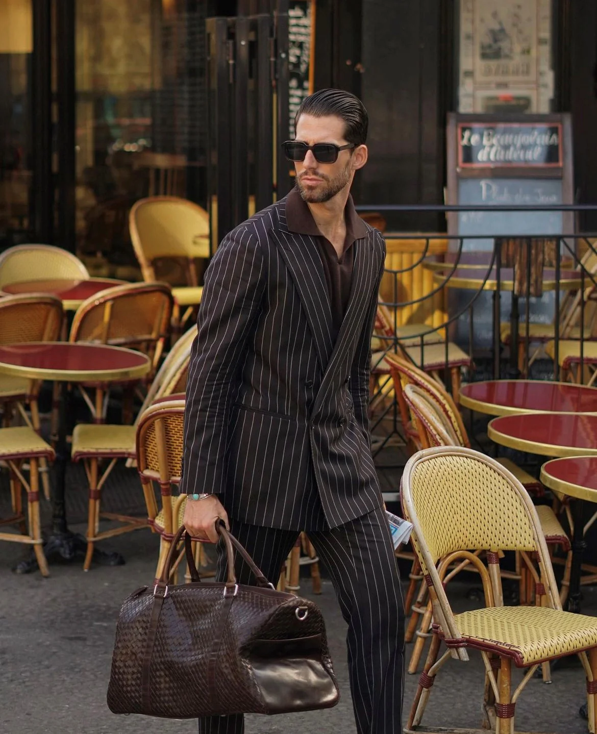 Braided Weekend Bag John Dark Brown - Image 8