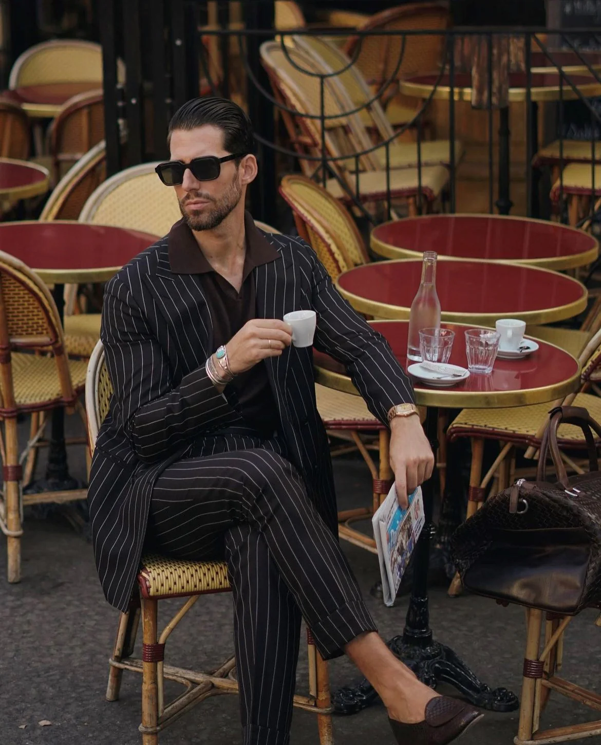 Braided Weekend Bag John Dark Brown - Image 9