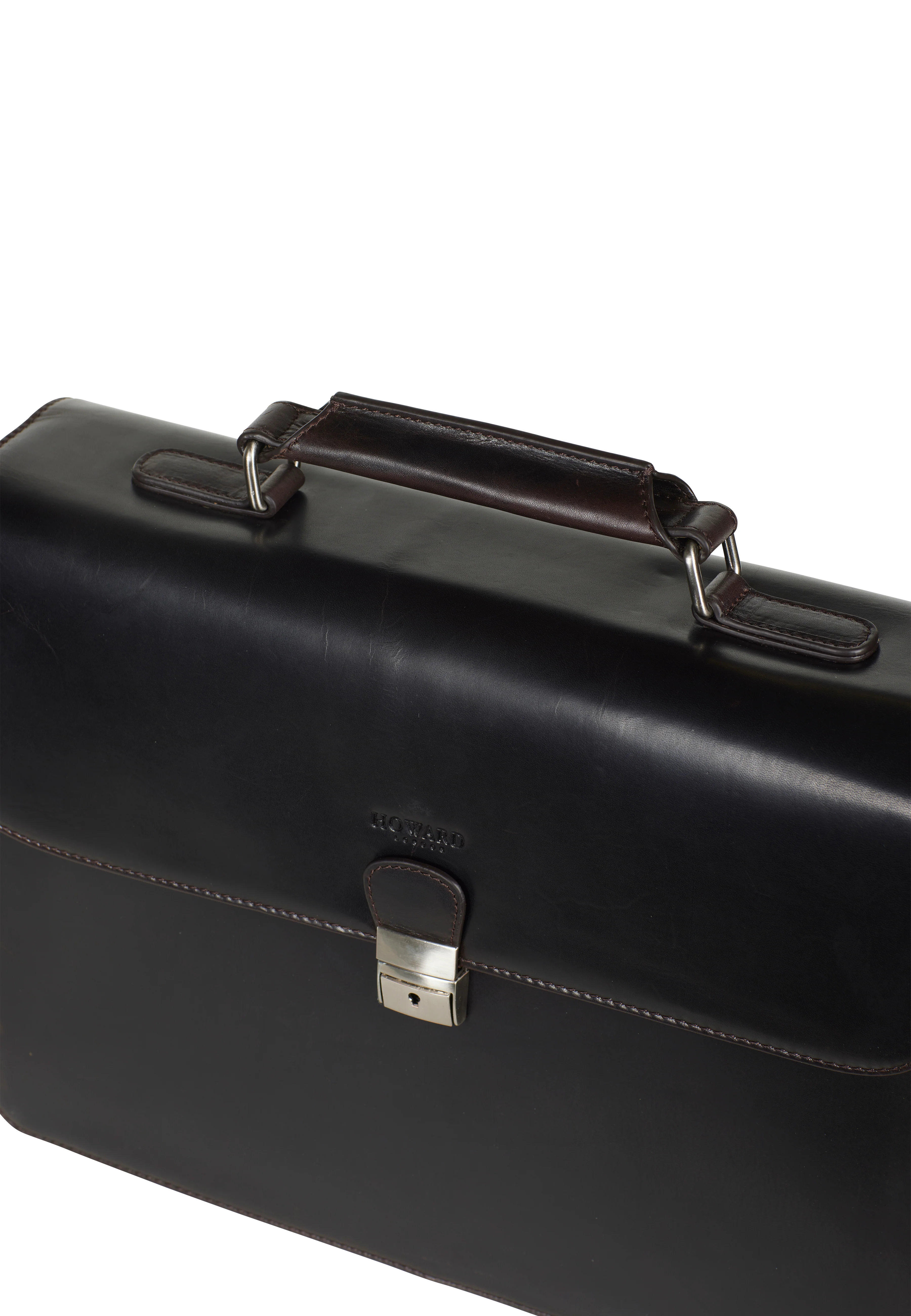 Briefcase Bag Eric Dark Brown - Image 4