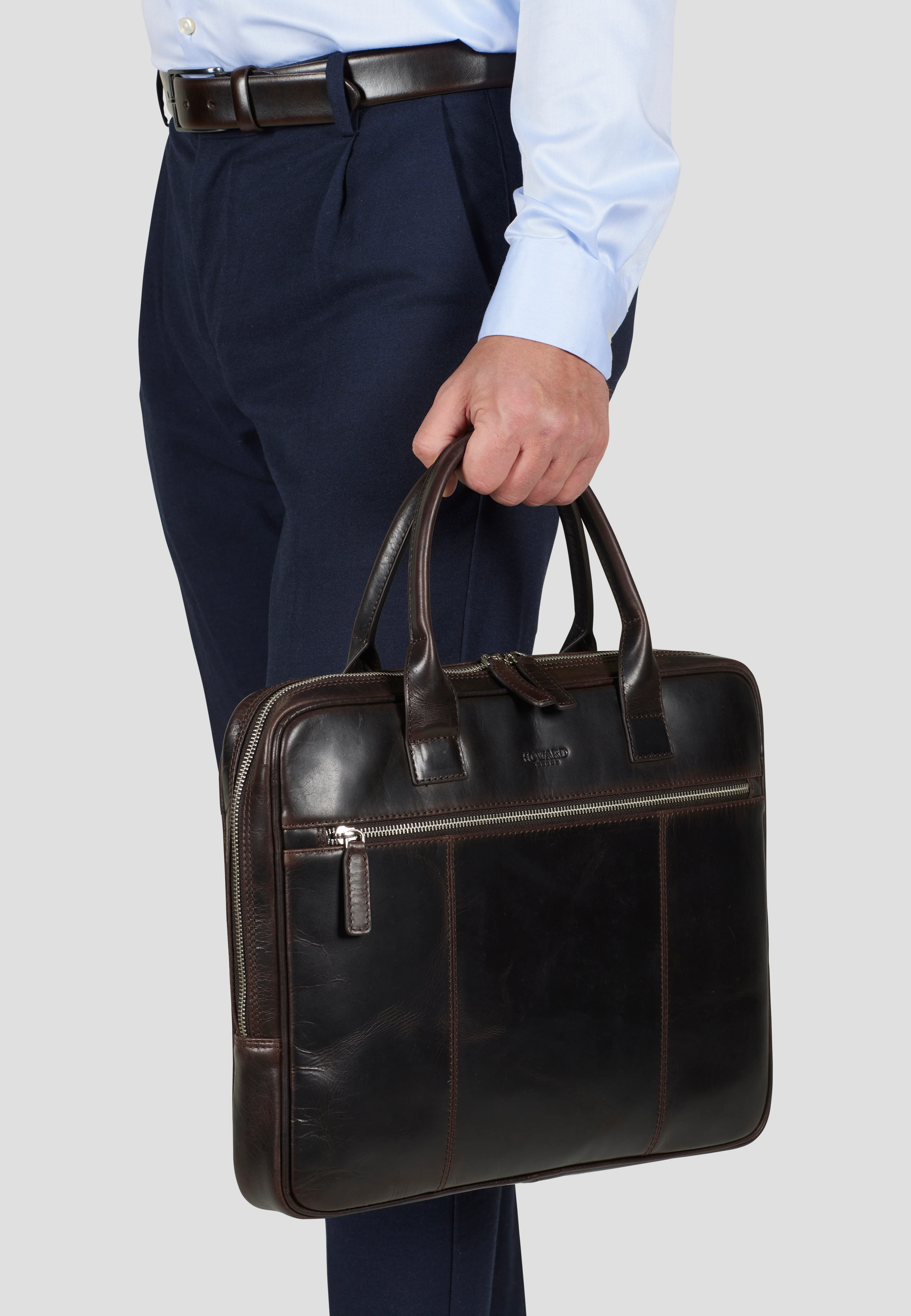 Laptop Bag Conrad Dark Brown - Image 5