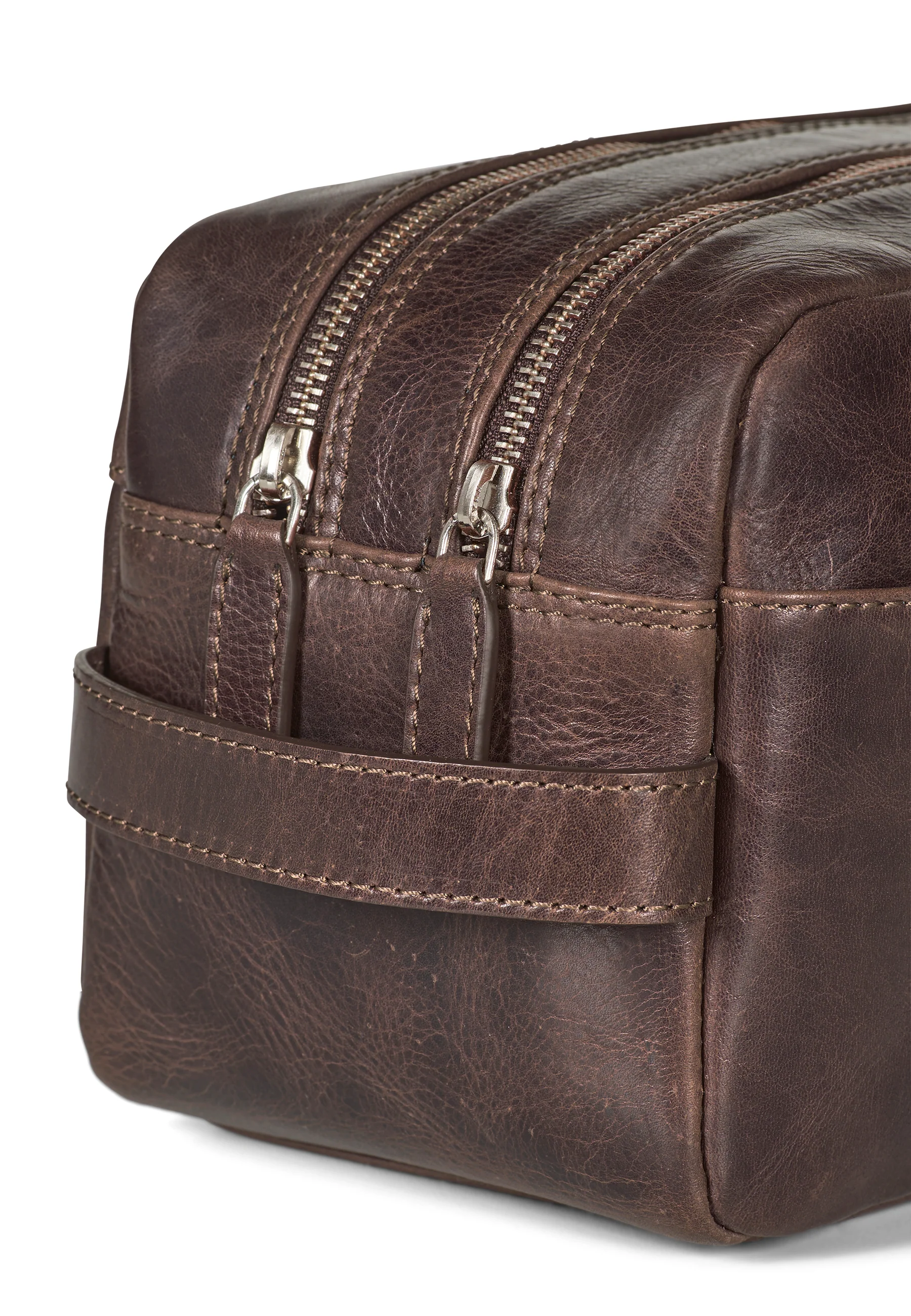 Toiletry Bag Hayden Dark Brown - Image 4