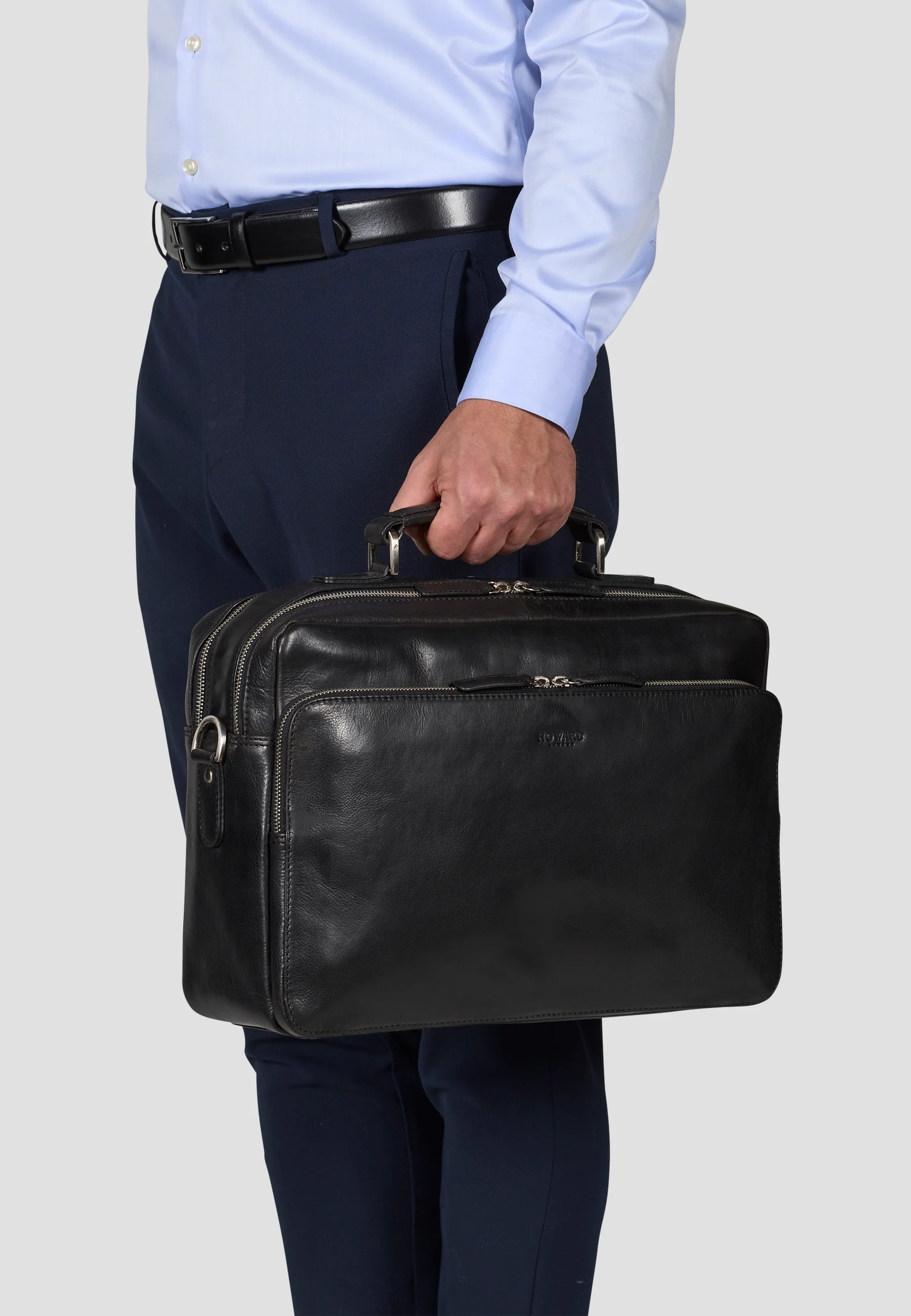 Briefcase Bag Damien Black - Image 5