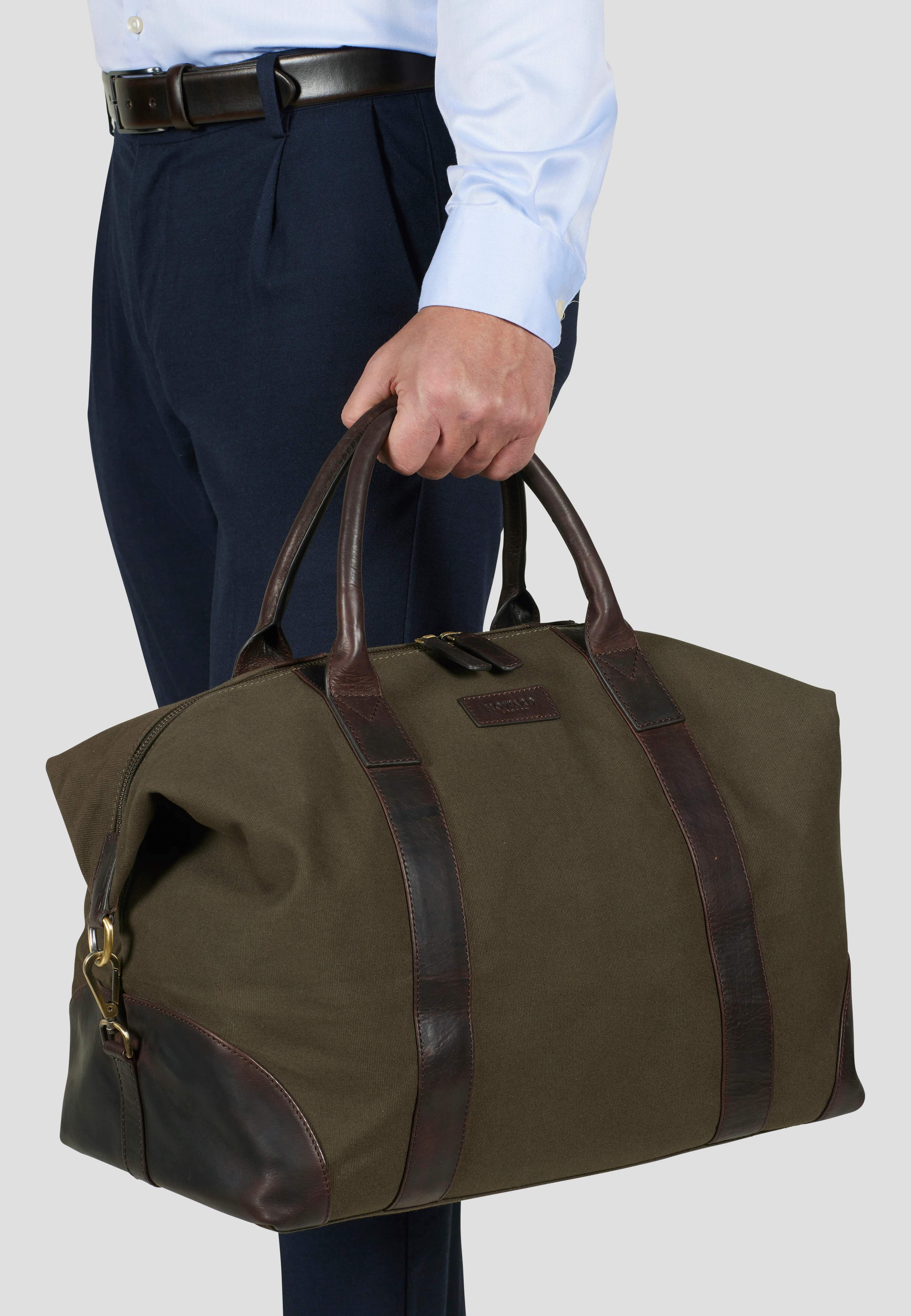 Weekend Bag Steven Canvas Green - Image 5